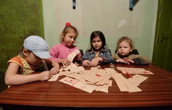 Bomb shelter in Gorlovka, Donetsk Region