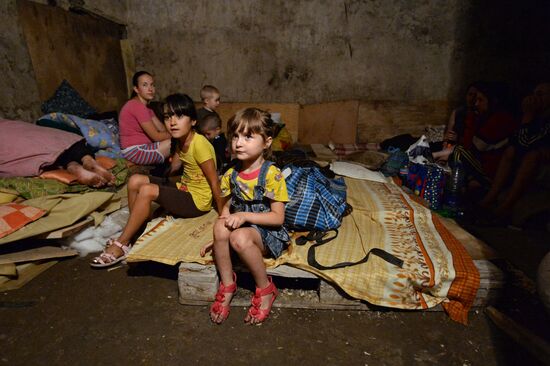 Bomb shelter in Gorlovka, Donetsk Region