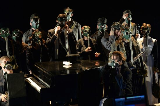 General rehearsal of The War, dedicated to 100th anniversary of the First World War