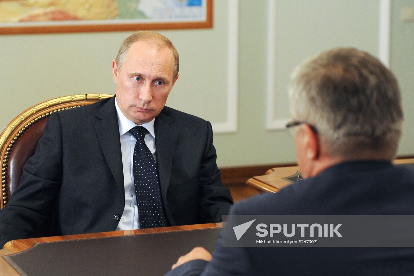 Vladimir Putin meets with Sergei Bagnenko