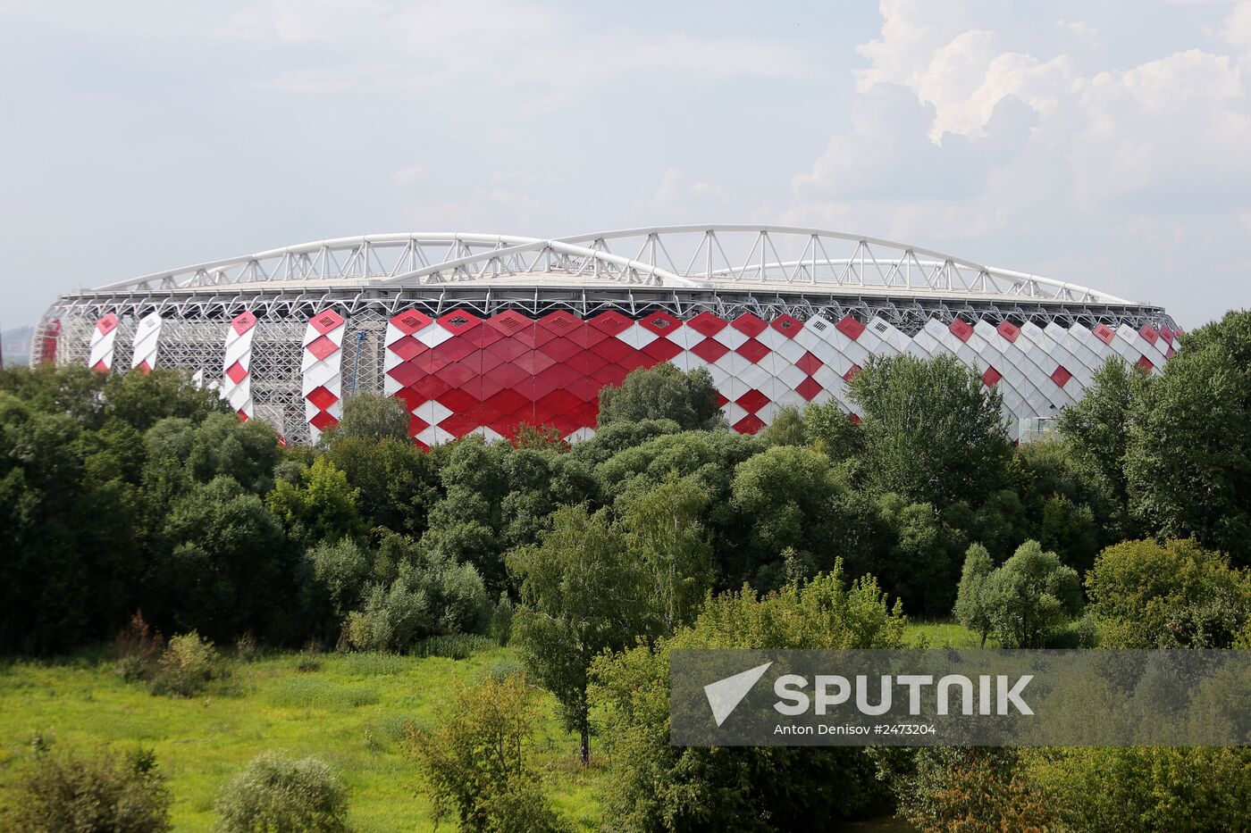 Construction of Spartak stadium "Otkrytiye-Arena"