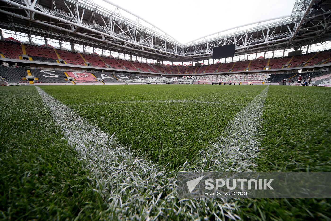Construction of Spartak stadium "Otkrytiye-Arena"