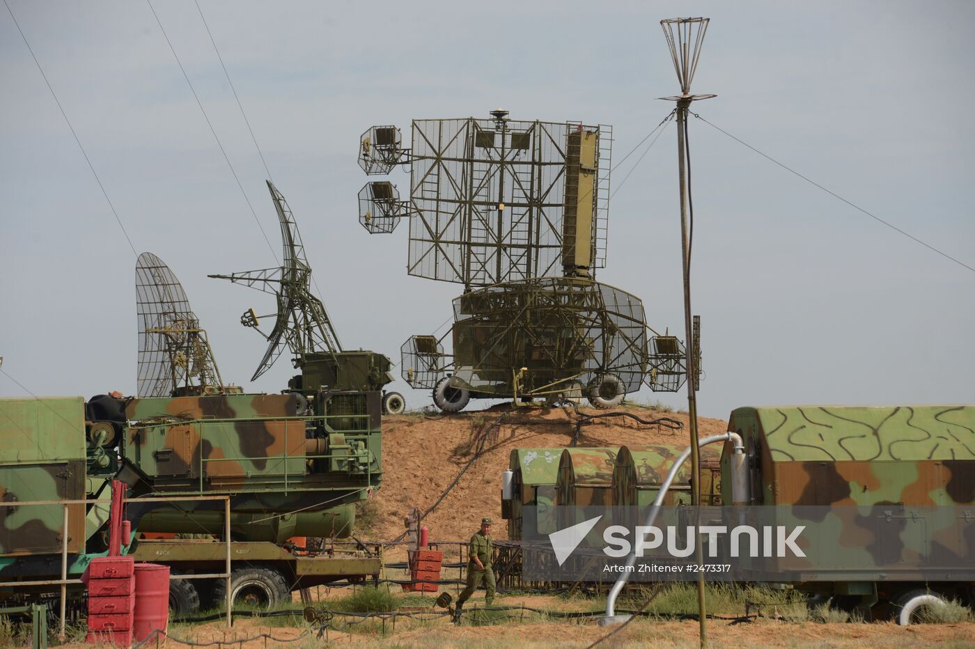 Military aviation exercise in southern Russia
