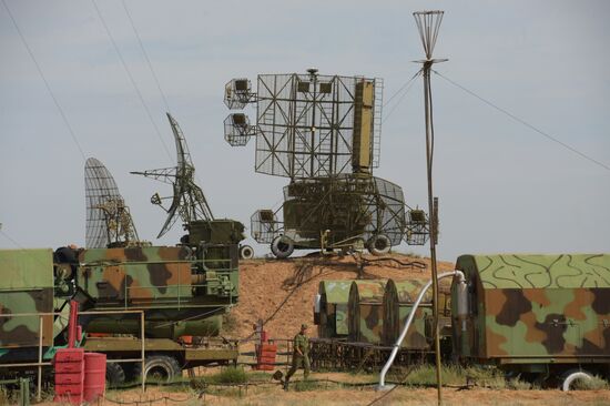 Military aviation exercise in southern Russia