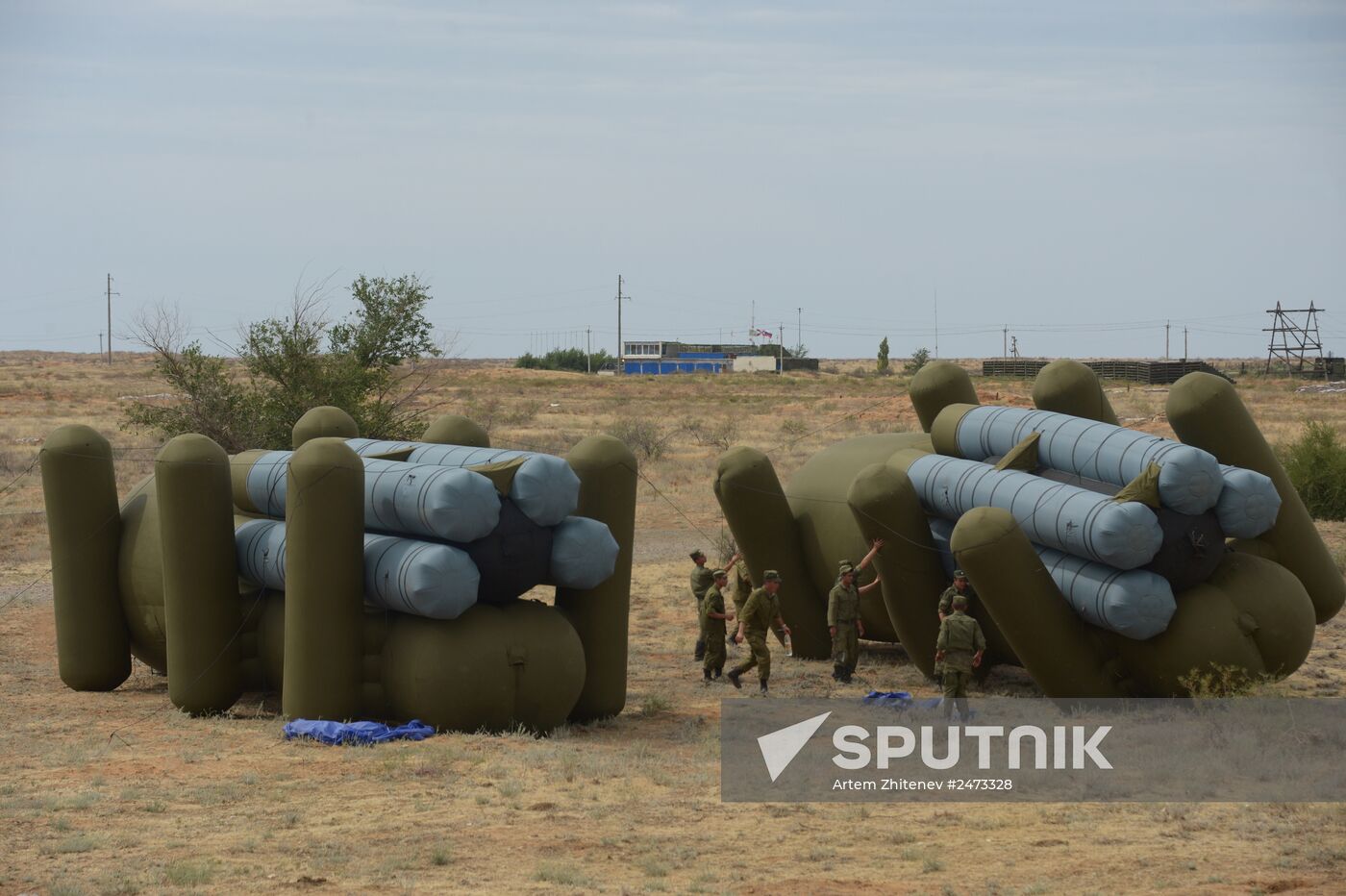 Military aviation exercise in southern Russia