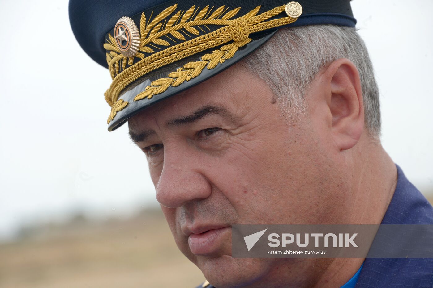 Military aviation exercise in southern Russia