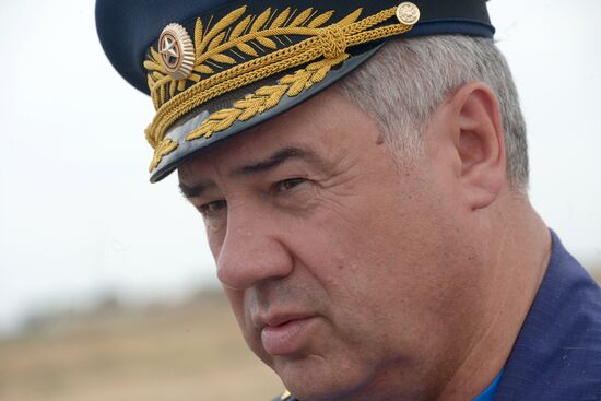 Military aviation exercise in southern Russia