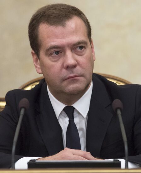 Dmitry Medvedev holds Government meeting on August 7, 2014