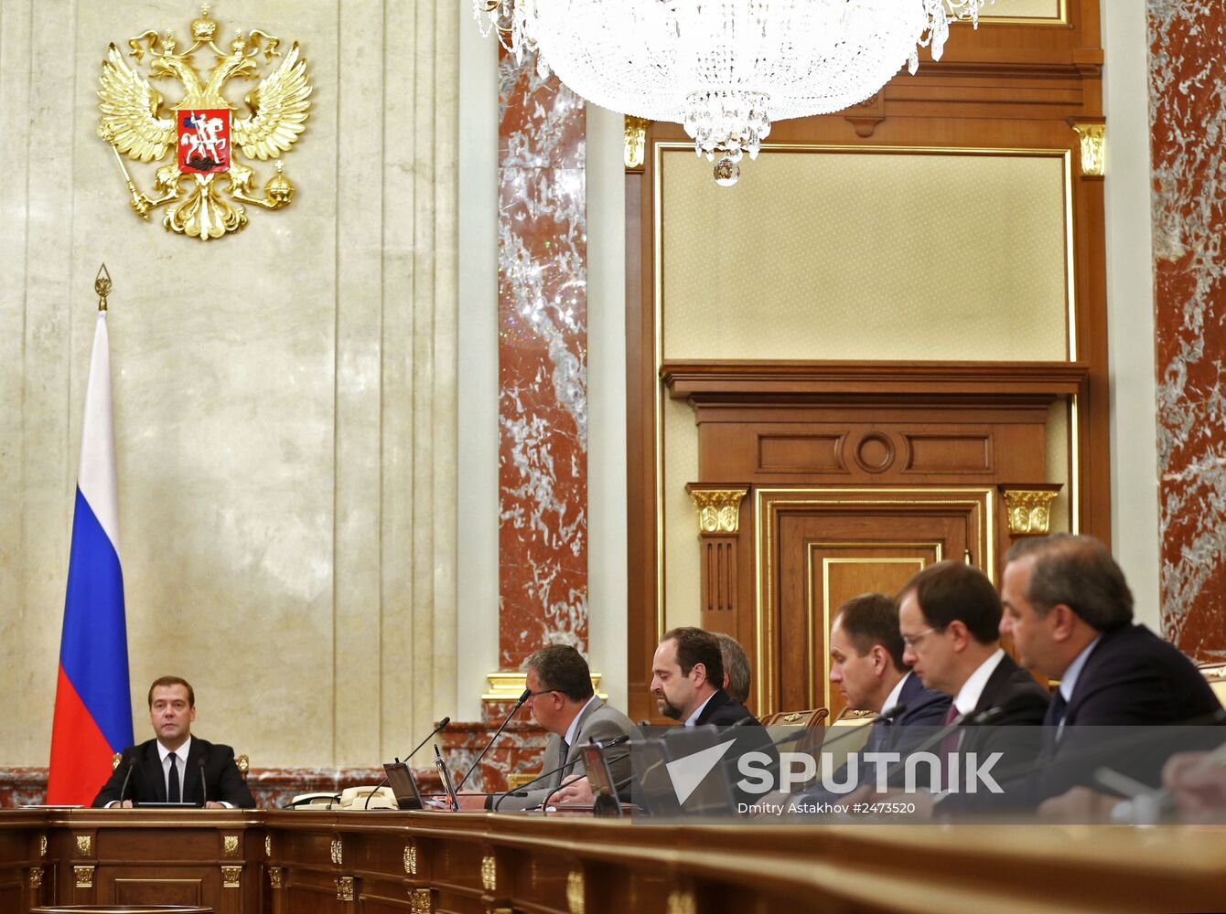 Dmitry Medvedev holds Government meeting on August 7, 2014