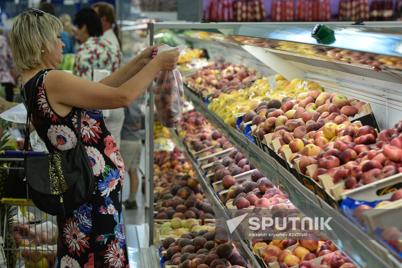 Lenta hypermarket in Novosibirsk