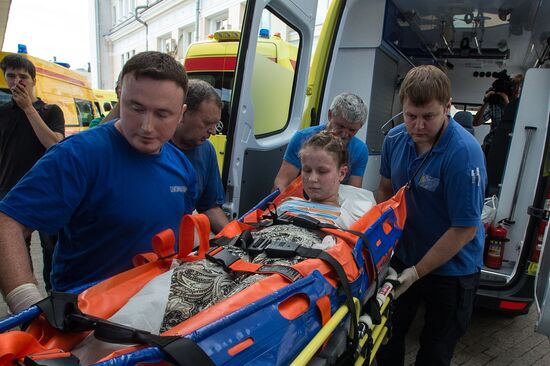 Nine critically ill children from easetrn Ukraine delivered to Moscow