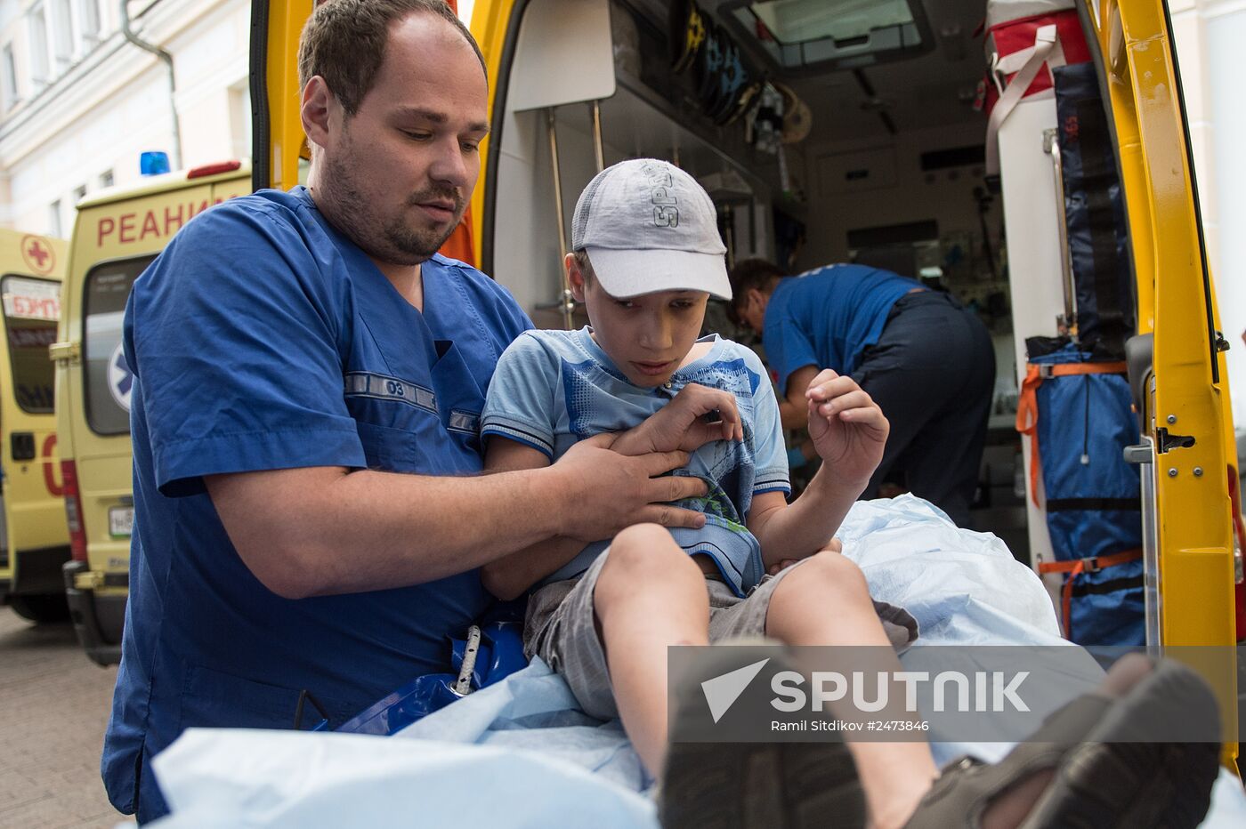 Nine critically ill children from easetrn Ukraine delivered to Moscow