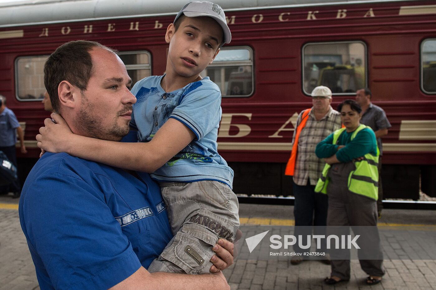 Nine critically ill children from easetrn Ukraine delivered to Moscow