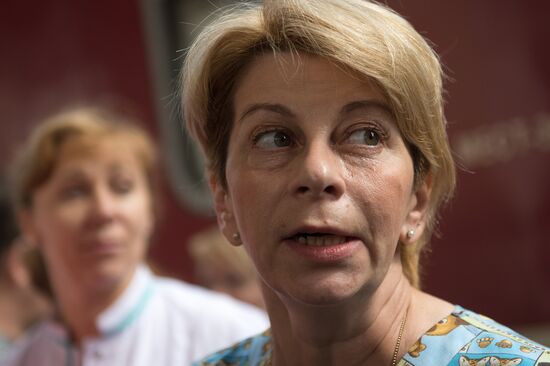 Nine critically ill children from easetrn Ukraine delivered to Moscow