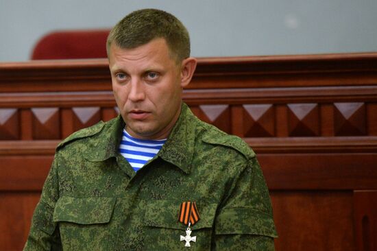 Alexander Zakharchenko appointed new Prime Minister of Donetsk People's Republic by republic's Supreme Council