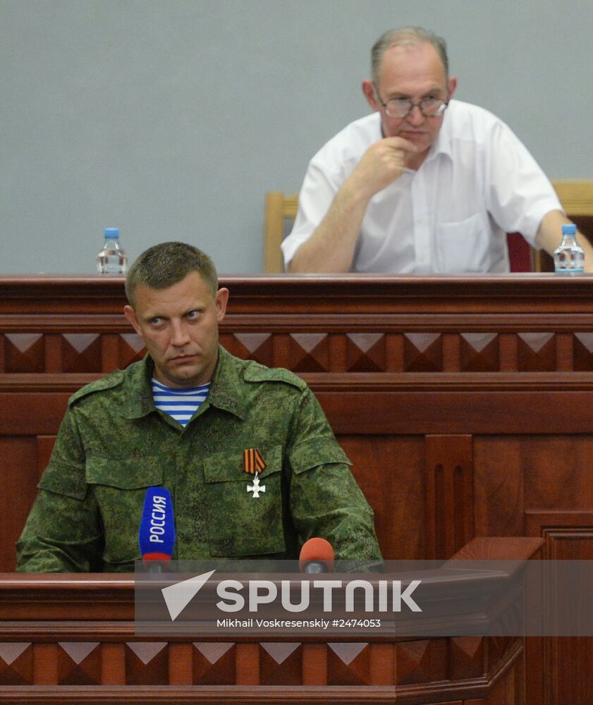 Alexander Zakharchenko appointed new Prime Minister of Donetsk People's Republic by republic's Supreme Council