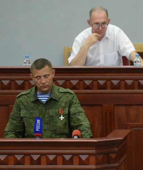 Alexander Zakharchenko appointed new Prime Minister of Donetsk People's Republic by republic's Supreme Council
