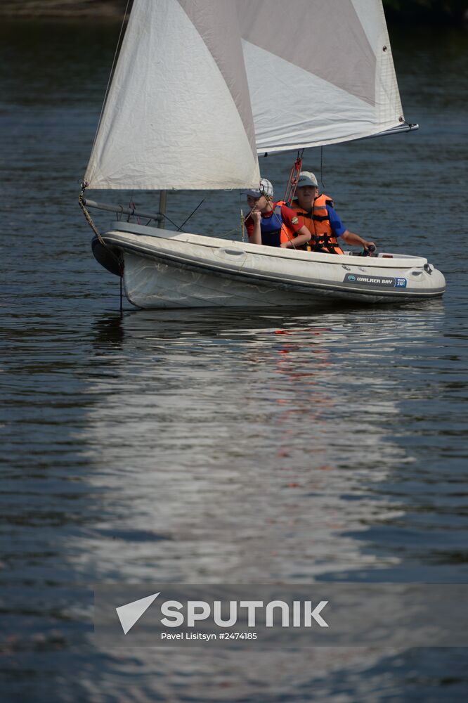 "Flagman" children's flotilla in Yekaterinburg