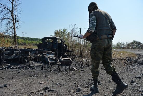 Lugansk People's Republic militia take over Dolzhansky border crossing point on Russian border