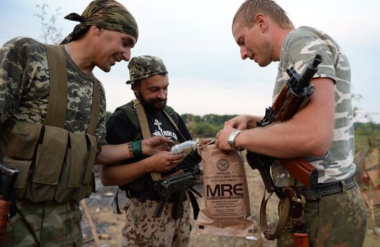 Lugansk People's Republic militia take over Dolzhansky border crossing point on Russian border