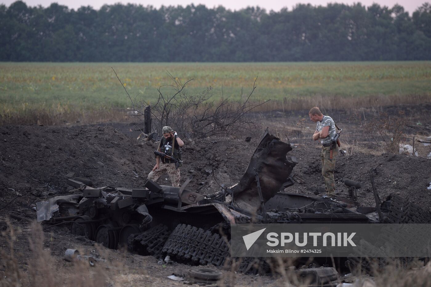 Lugansk People's Republic militia take over Dolzhansky border crossing point on Russian border