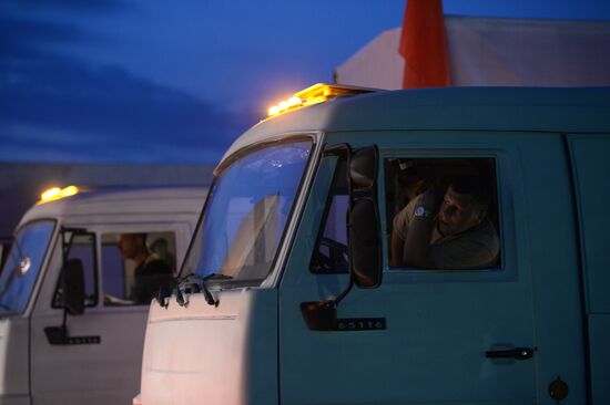 Truck convoy to deliver humanitarian relief aid to Ukraine