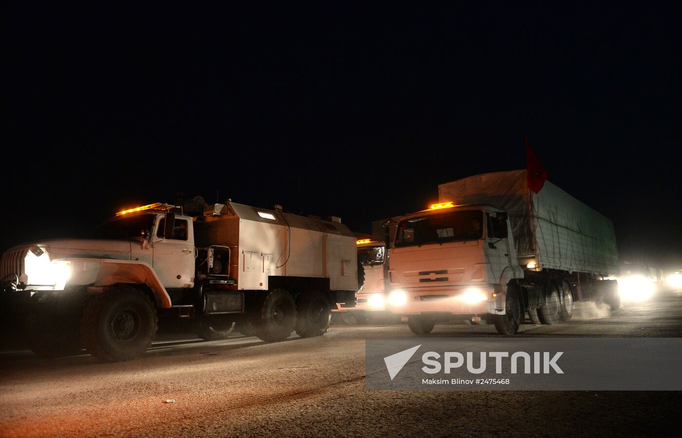 Truck convoy to deliver humanitarian relief aid to Ukraine