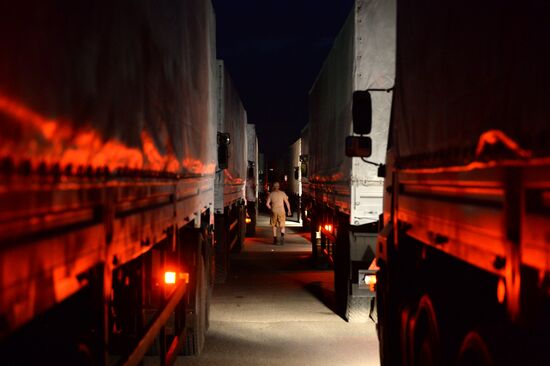 Truck convoy to deliver humanitarian relief aid to Ukraine