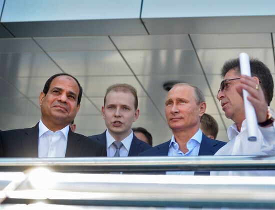 Vladimir Putin meets with Abdel Fattah al-Sisi in Sochi