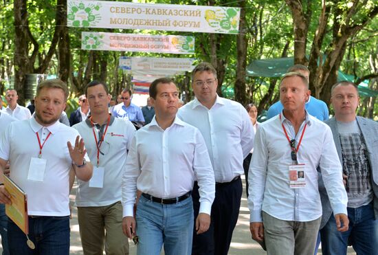 Dmitry Medvedev visits the North Caucasus Federal District