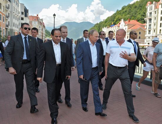 Vladimir Putin meets with Abdel Fattah al-Sisi in Sochi