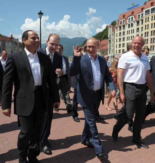 Vladimir Putin meets with Abdel Fattah al-Sisi in Sochi