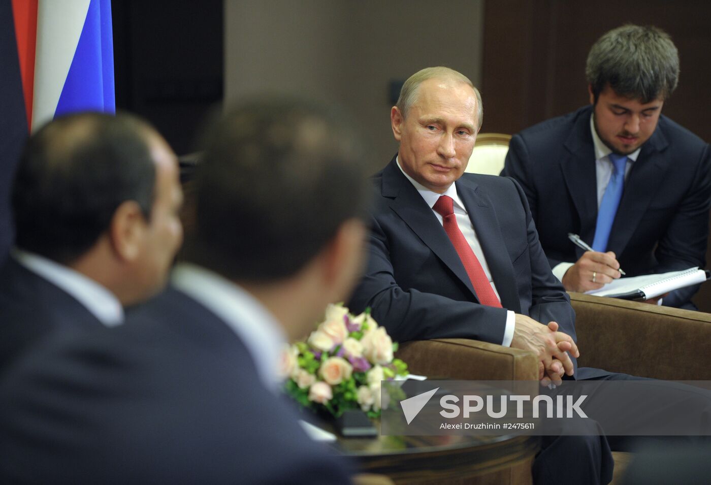 Vladimir Putin meets with Abdel Fattah al-Sisi in Sochi