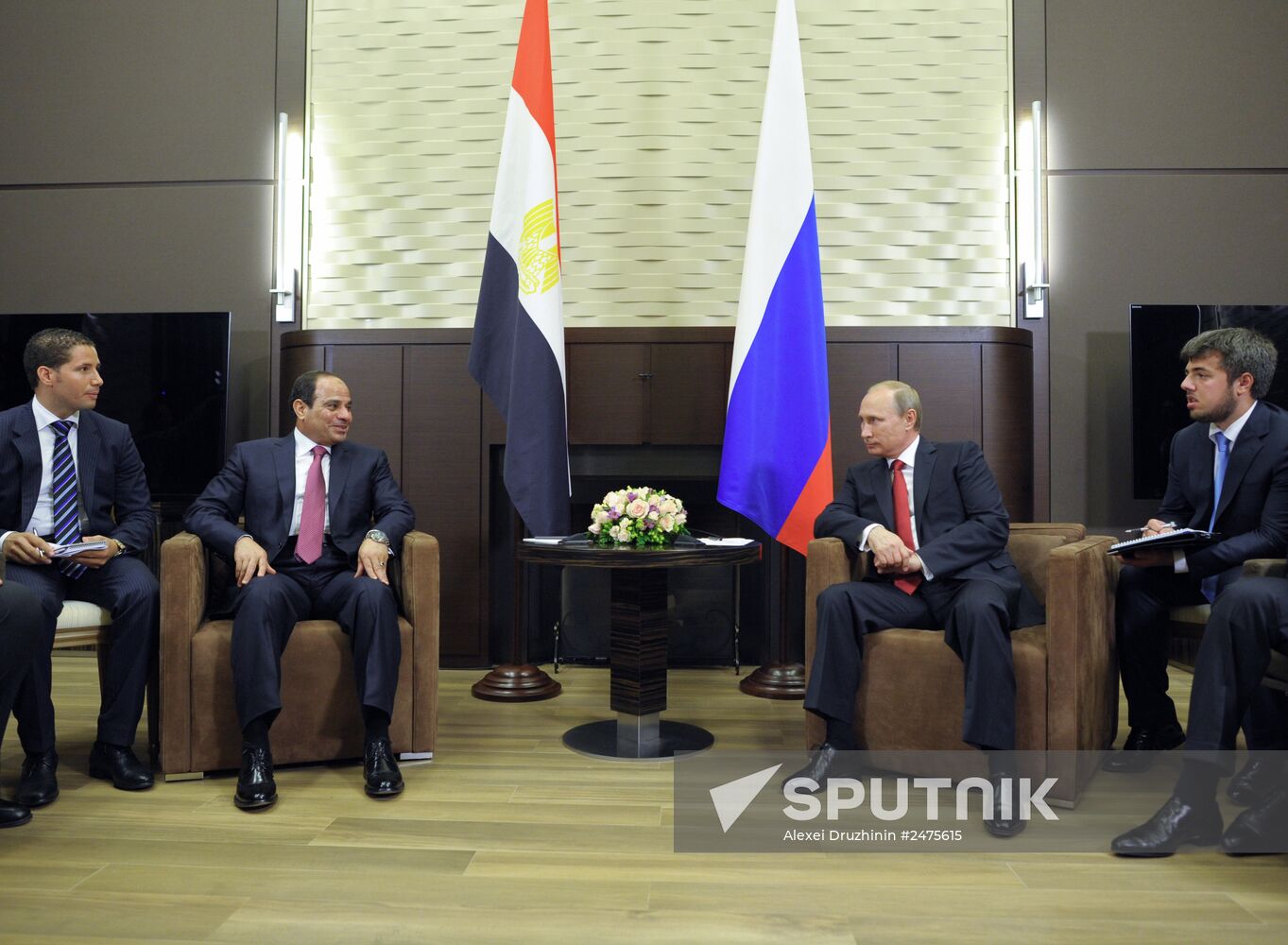 Vladimir Putin meets with Abdel Fattah al-Sisi in Sochi