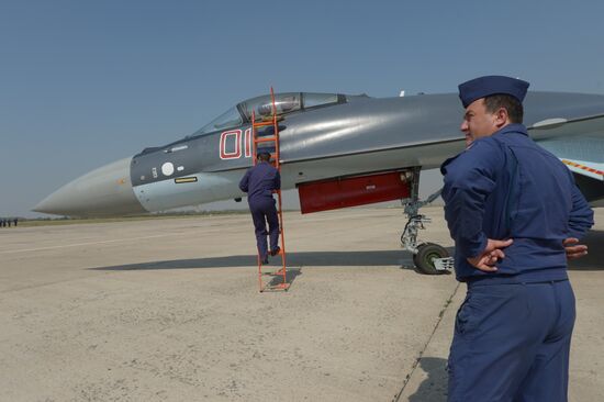 celebrating Air Force Day in Lipetsk