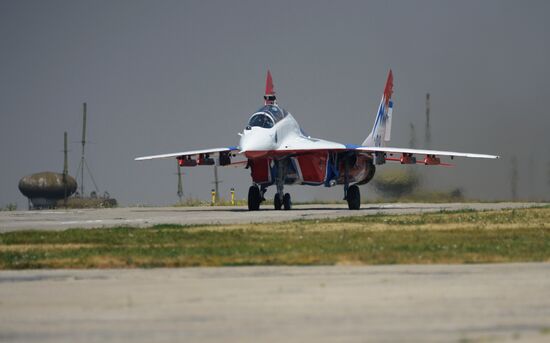 celebrating Air Force Day in Lipetsk