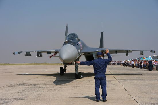celebrating Air Force Day in Lipetsk