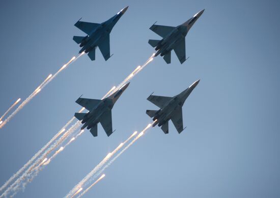 celebrating Air Force Day in Lipetsk