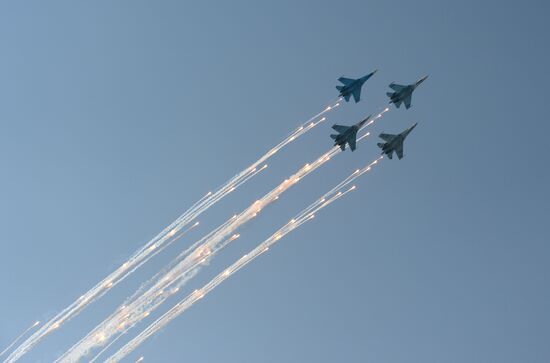 celebrating Air Force Day in Lipetsk