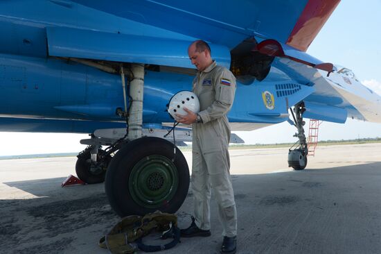 celebrating Air Force Day in Lipetsk