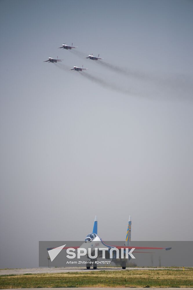celebrating Air Force Day in Lipetsk