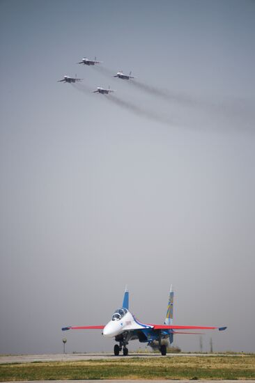 celebrating Air Force Day in Lipetsk