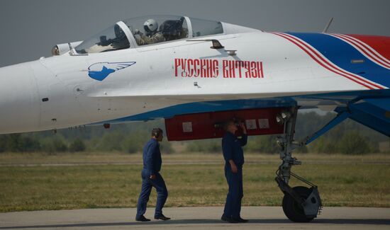 celebrating Air Force Day in Lipetsk