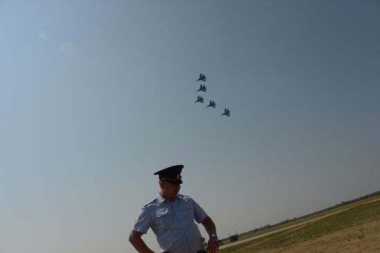 celebrating Air Force Day in Lipetsk