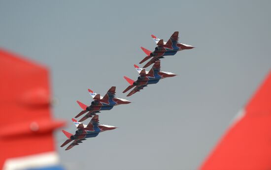 celebrating Air Force Day in Lipetsk