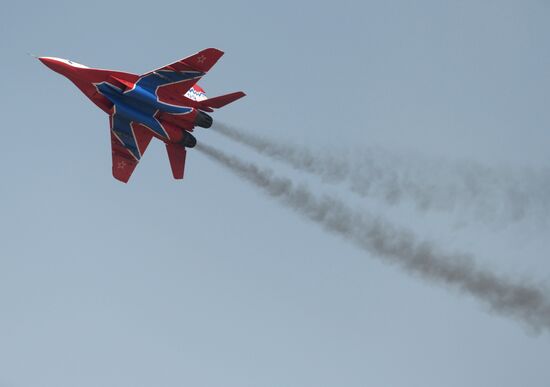 celebrating Air Force Day in Lipetsk