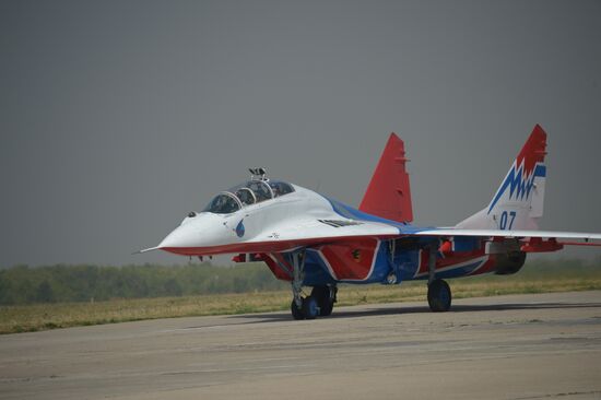 celebrating Air Force Day in Lipetsk