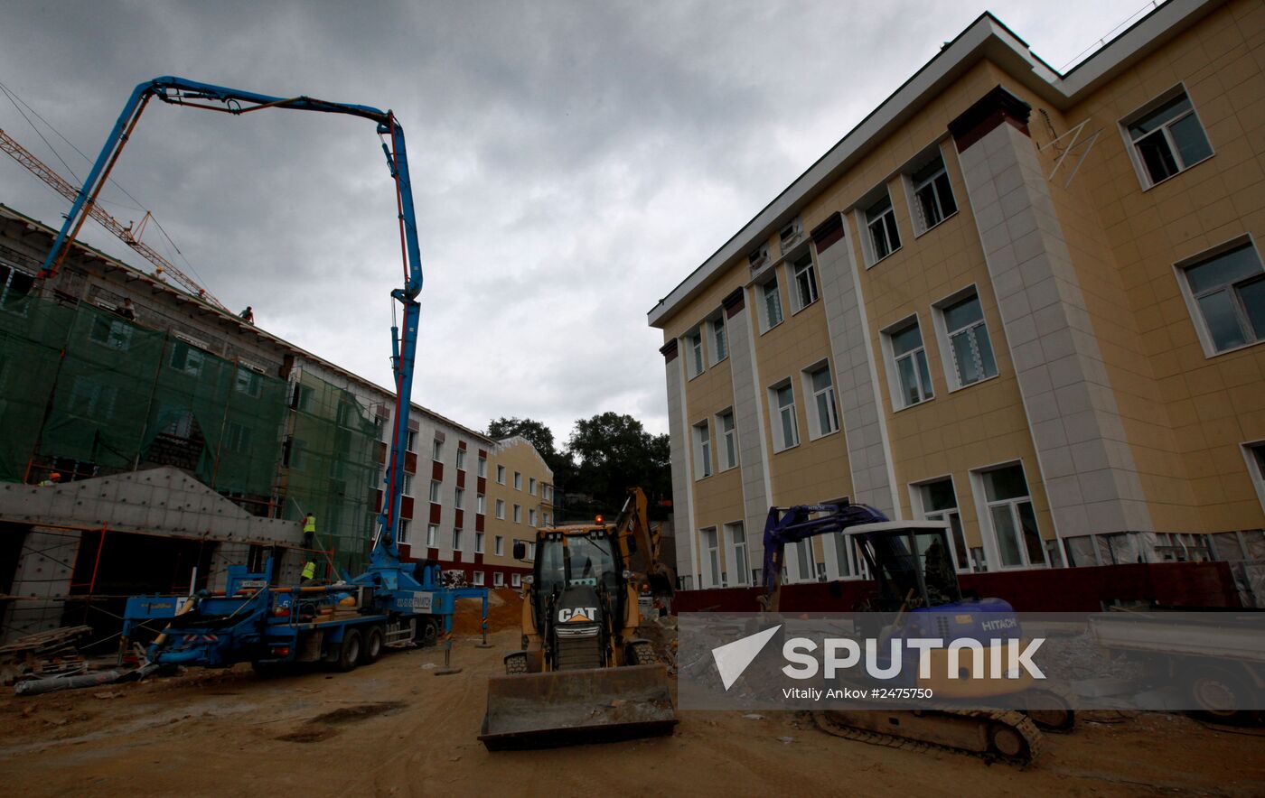 Construction of Presidential Cadet School in Vladivostok