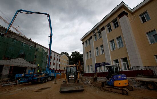 Construction of Presidential Cadet School in Vladivostok