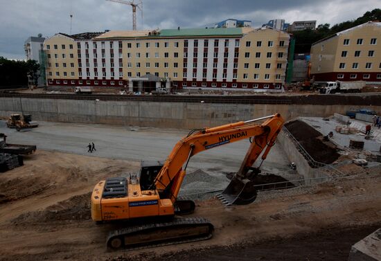 Construction of Presidential Cadet School in Vladivostok